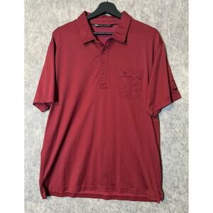 Travis Mathew Mens XXL Pocket Golf Polo Pinehurst Red